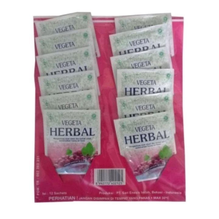 

Vegeta Herbal isi 12 sachet Rasa Anggur New