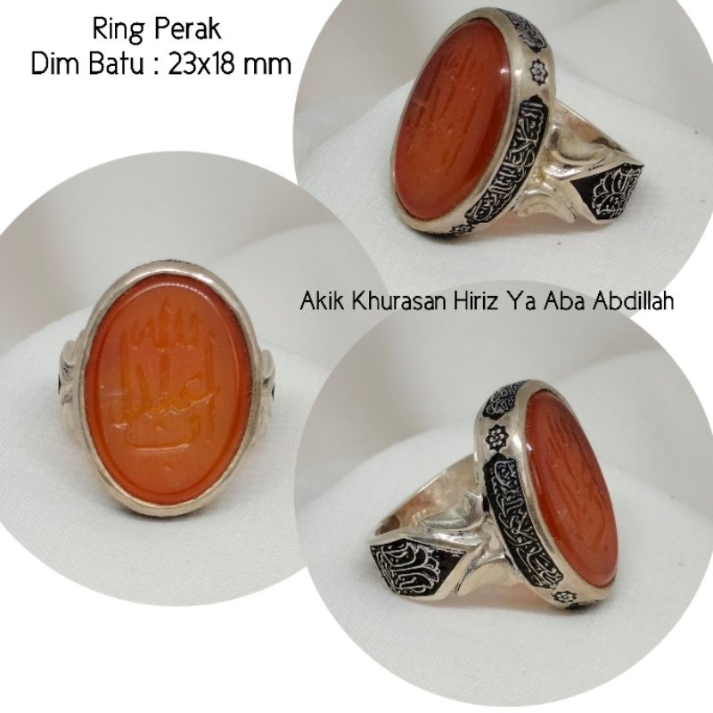 Cincin Perak Batu Akik Khurasan Hiriz