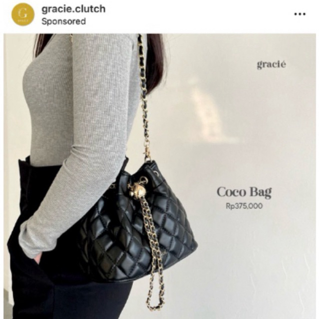 GRACIE - Preloved Coco Bucket Bag / Shoulder Bag / Sling Bag / Tas Wanita