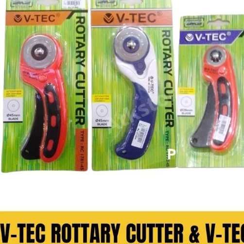 

V-tec Rotary Cutter Switch Lock II Cutter Bundar / Alat Pemotong Bahan Kain