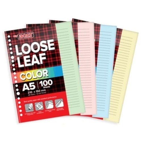 

BIG BOSS LOOSE LEAF A5 WARNA ISI 50