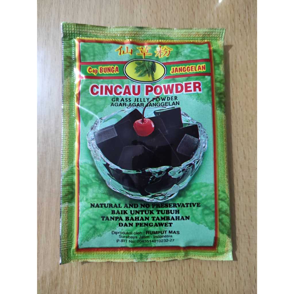 

Cincau Powder Cap Bunga Janggelan 33gr/ Cincau Alami / Grass Jelly Powder