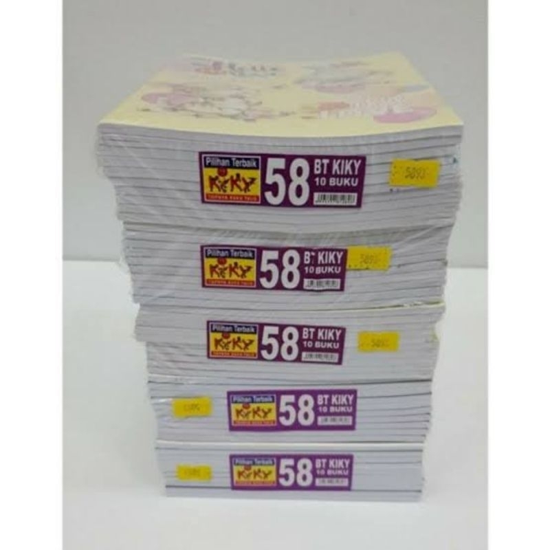 

BUKU TULIS KIKY 38/58L 1PAK (ISI 10PCS)