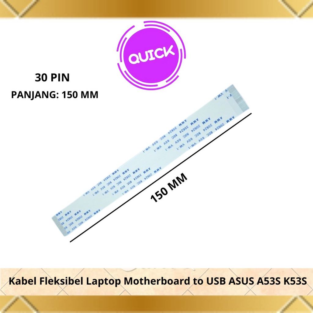 KABEL FLEXIBEL LAPTOP MOTHERBOARD TO USB ASUS A53S K53S x455 a455 x455l a455l x454y x454w 30 PIN PAN