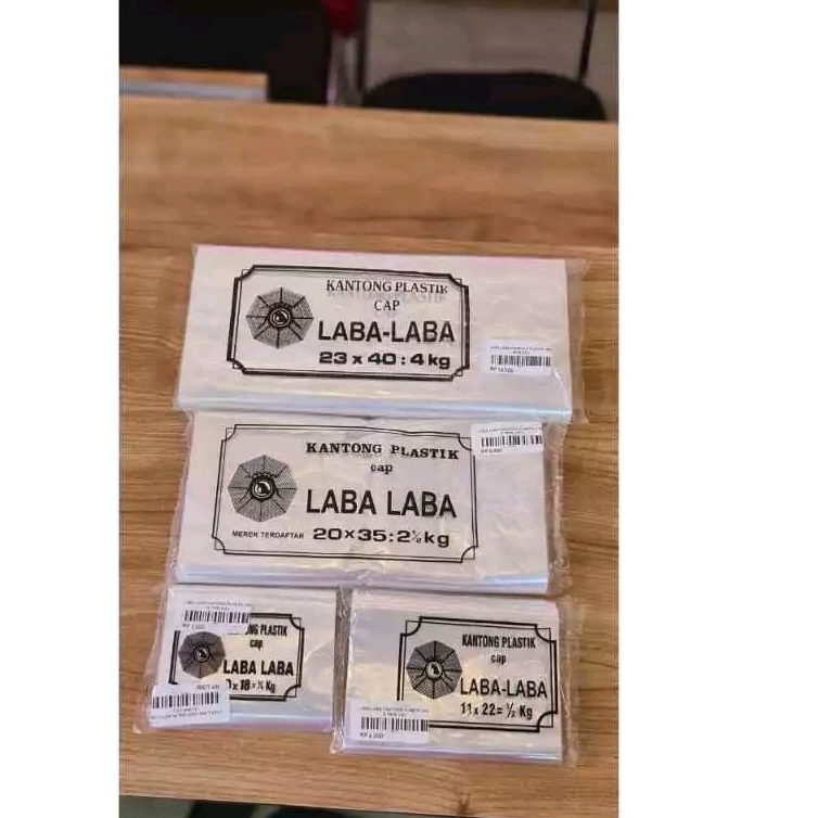 laba laba kantong plastik