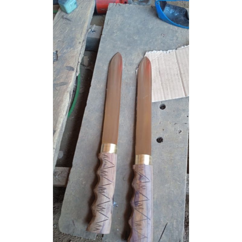 PISAU SEMBELIH SUPER TAJAM BAHAN L6 PANJANG BILAH 20CM LEBAR BILAH 3CM TEBAL BILAH 3MM GAGANG TIPE T