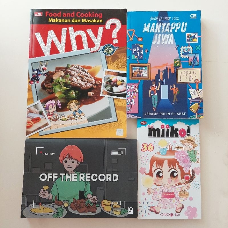 Preloved Buku Ria SW Off The Record Hi Miiko 36 Mantappu Jiwa Jerome Polin Why? Food & Cooking