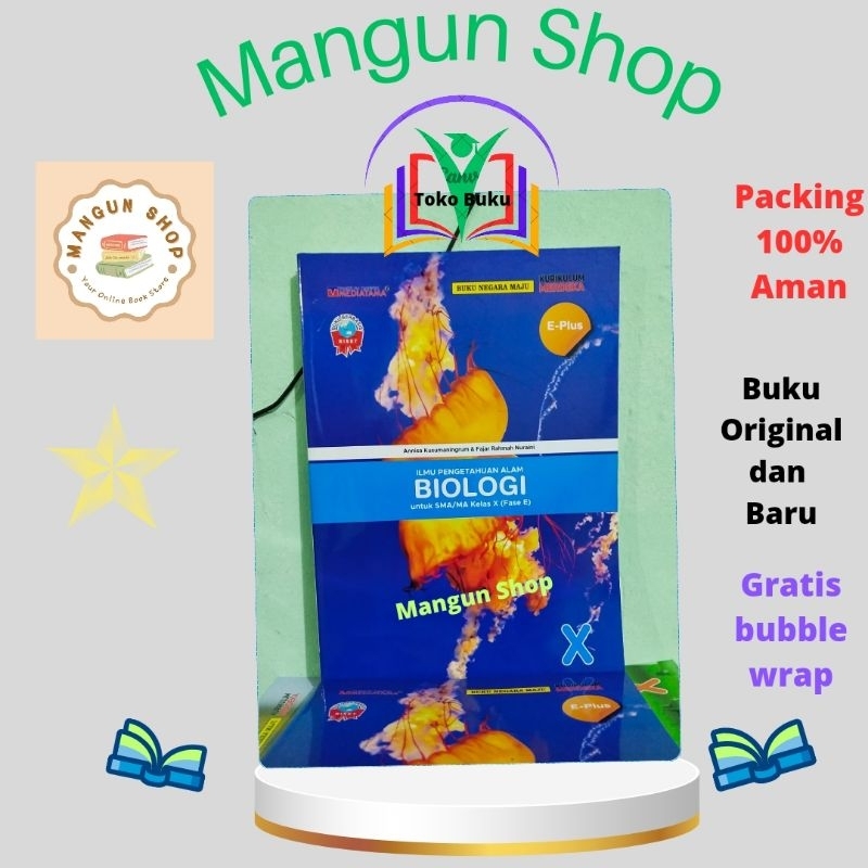 BUKU E - PLUS BIOLOGI KELAS  10,11,12 SMA KURIKULUM MERDEKA MEDIATAMA
