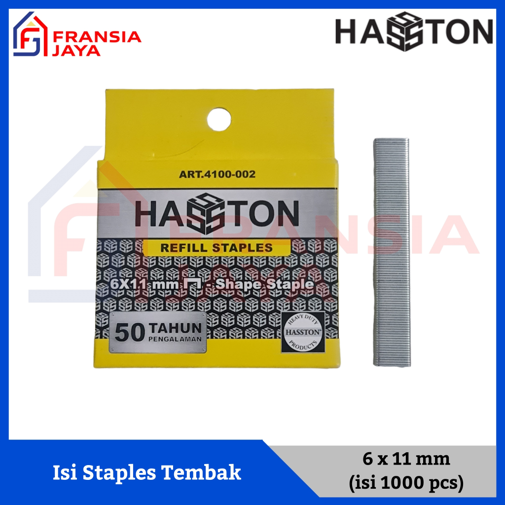 

Isi Staples Tembak |Staple Gun Refill 6x11 mm Hasston Prohex