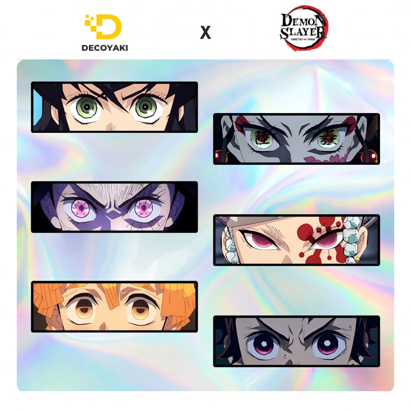 

Sticker Slap Hologram Demon Slayer, Stiker Hologram Demon Slayer, Stiker Hologram Kimetsu no Yaiba