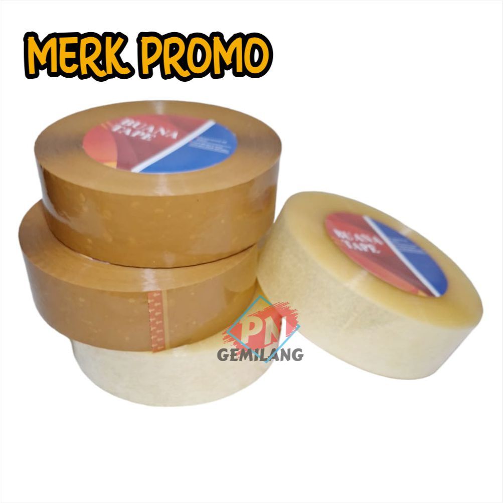 

PROMO MURAH!!! TAPE 1 PCS/ROLL LAKBAN JUMBO 500 YARD, LAKBAN BENING & COKLAT