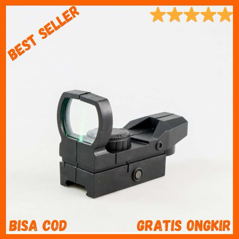 Kekeran Teropong Senapan Holographic Green Dot Scope 20mm