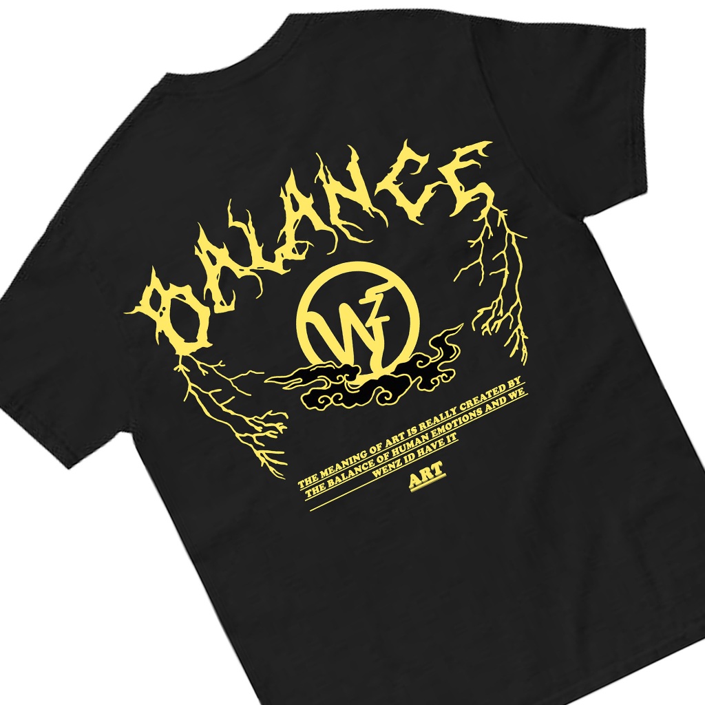 Wenz Oversize Balance/ Baju Kaos Oversize Distro / Kaos Distro Pria / Kaos Streetwear wanita/ Baju K