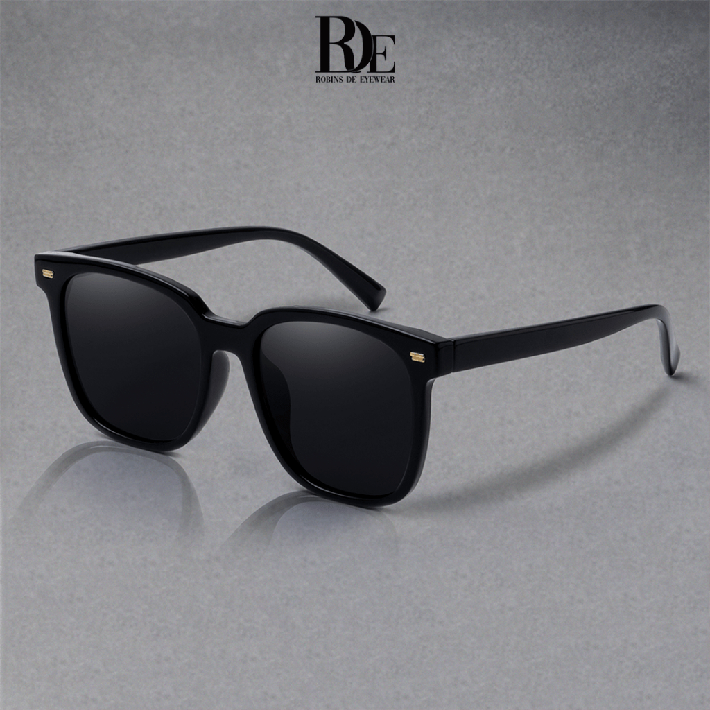ROBINS Kacamata Hitam Kotak Kacamata Uv400 Anti Silau Sunglasses Fashion Anti Radiasi Pria Wanita 63