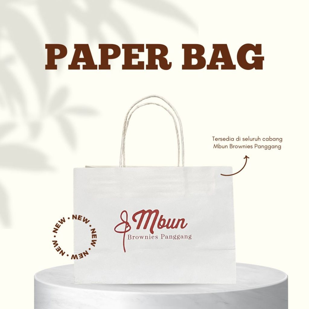 

PAPER BAG | Souvenir | Kantong Belanja | Bingkisan | Mbun Brownies Panggang