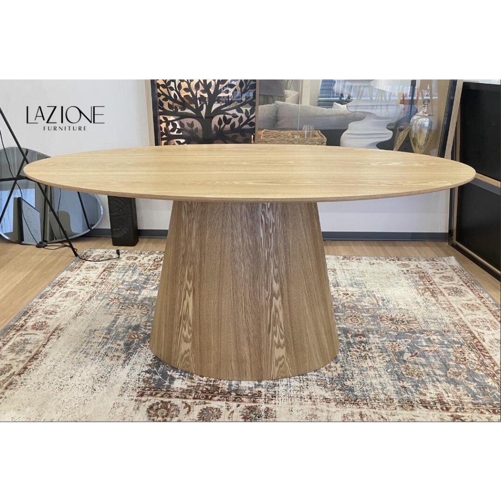 Lazione Furniture Meja Bundar Kecil Kayu Solid Meja Negosiasi Meja Kopi Meja Bundar Penerimaan Toko 