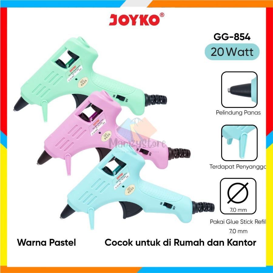 

NEW Mesin Alat Lem Tembak Joyko Glue Gun GG-854 20 Watt Pastel Color kecil RBU