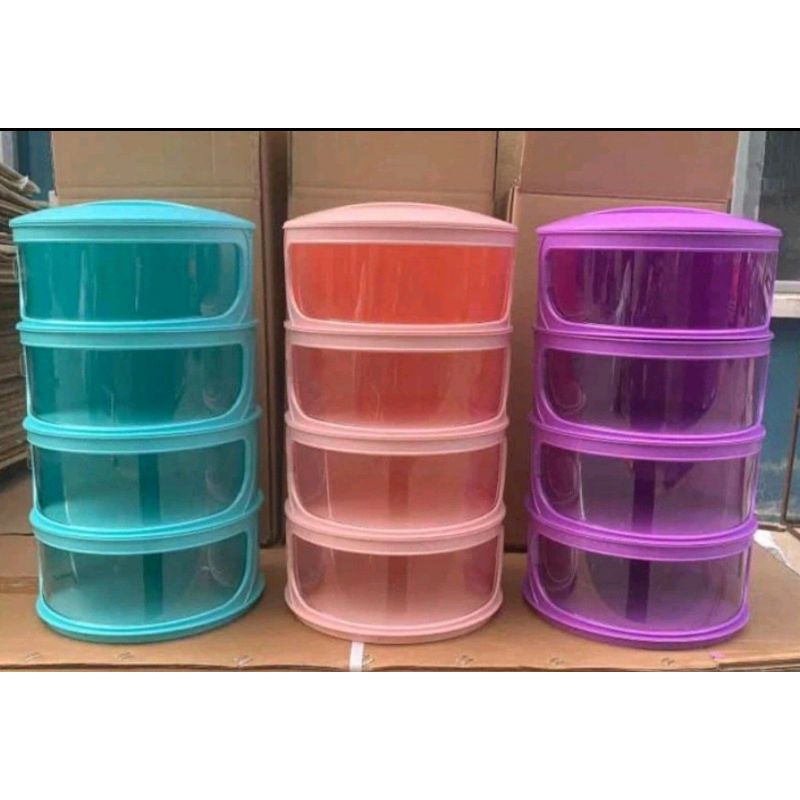 TUDUNG SAJI 4 SUSUN WARNA FOOD STORAGE