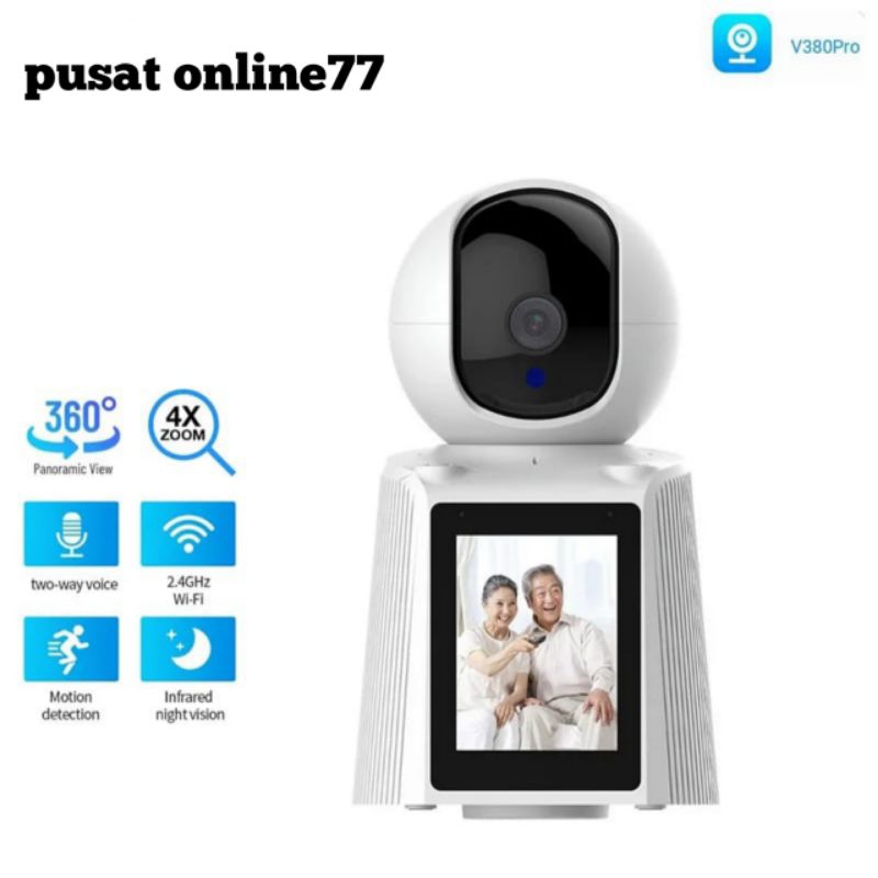 NEW IP CAMERA CCTV VIDEO CALLING SMART CAMERA KOMUNIKASI 2 ARAH C30 CCTV WIFI APLIKASI V380PRO