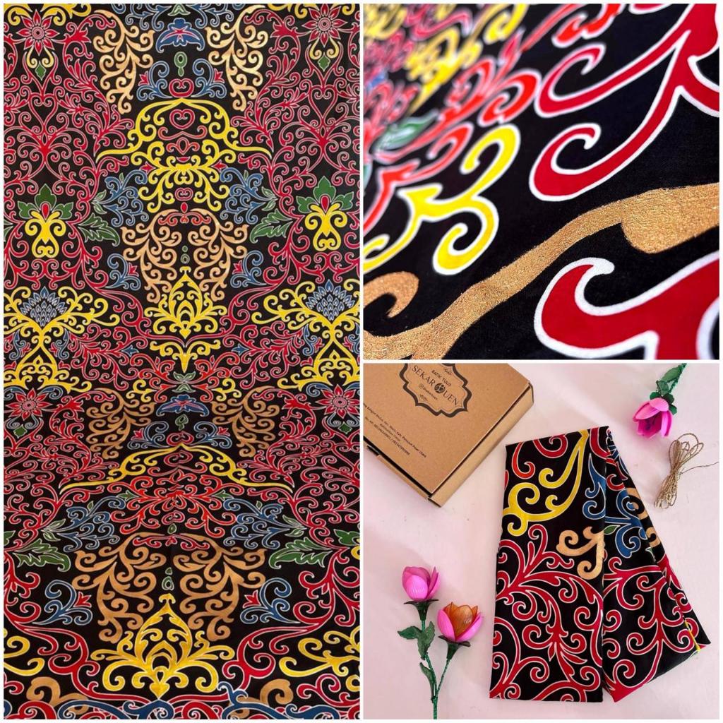 Kain Batik Tulis Khas Kalimantan Motif Beauty Of PPU Prada - Sekar Buen