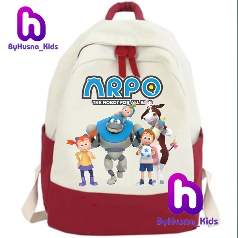 TAS RANSEL ANAK KARAKTER ARPO THE ROBOT KARTUN BACKPACK ANAK TK/SD UNISEX CEWE COWO