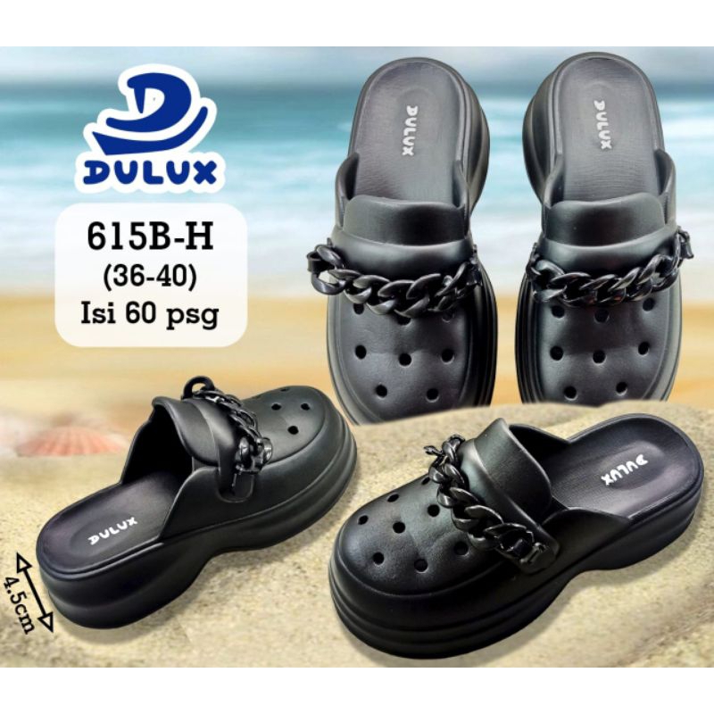 New Sendal baim wanita Dulux hitam series