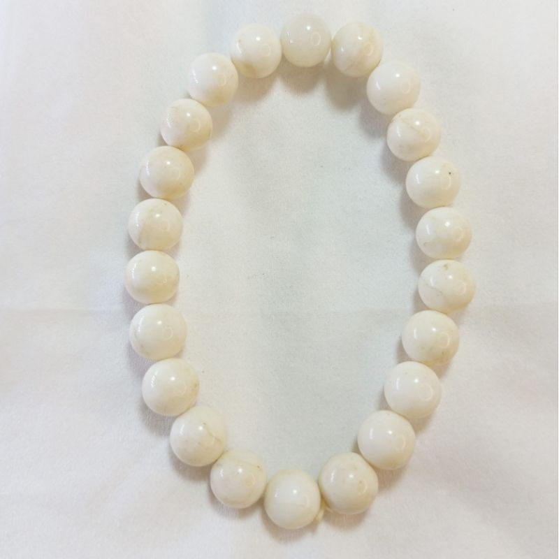 Gelang Giok Putih Susu 8mm