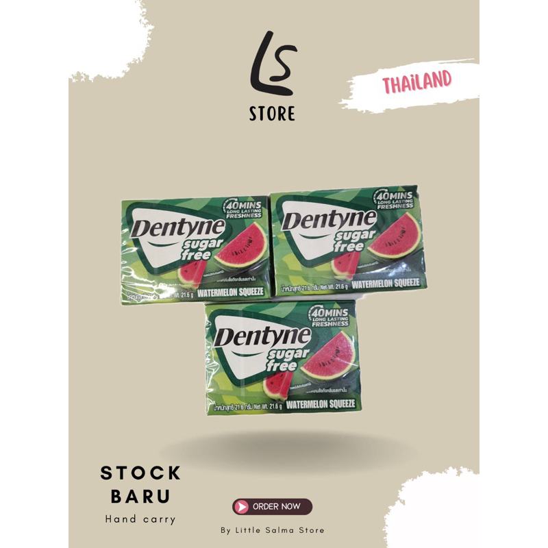 

Dentyne Sugar Free Watermelon Squeeze Original Bangkok