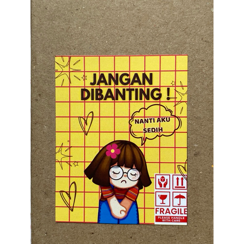 

Stiker Fragile Cute (MINIMAL ORDER 10 PCS)