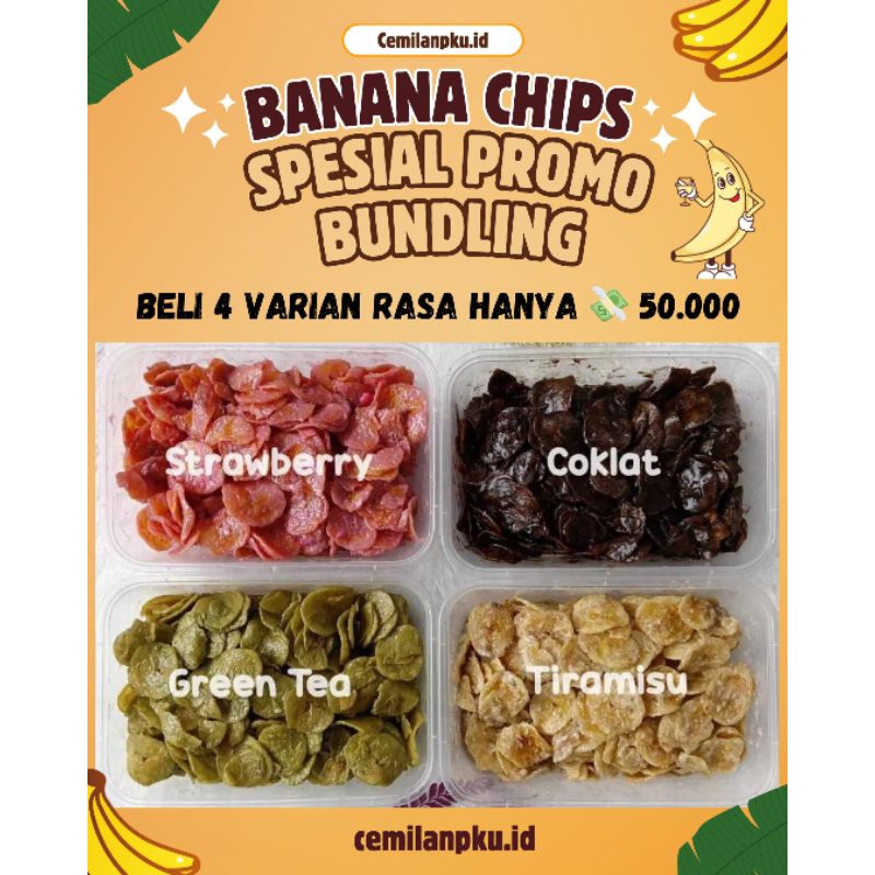 

SPESIAL PAKET BUNDLING ~ Banana Chips Varian Rasa