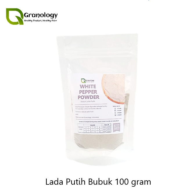 

Lada Putih Bangka Bubuk / White Pepper Powder (100 gram) by Granology