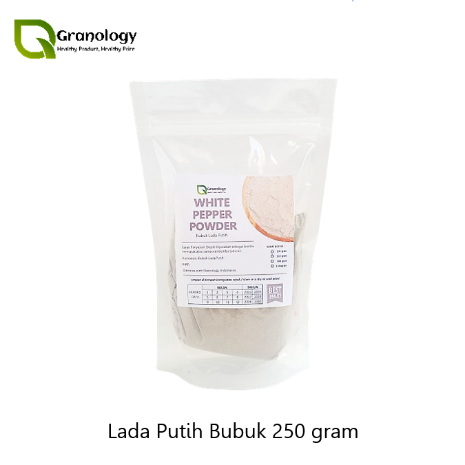 

Lada Putih Bangka Bubuk / White Pepper Powder (250 gram) by Granology