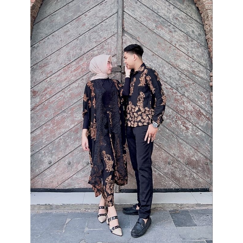 SET COUPLE BATIK WAYANG ANDINI + KEMEJA WAYANG