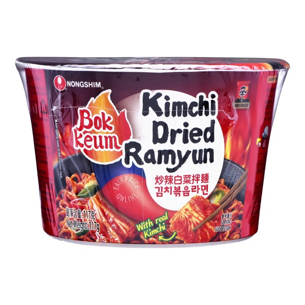 

Nongshim Bok Keum Instant Cup Noodle Kimchi Dried Ramyun 117g