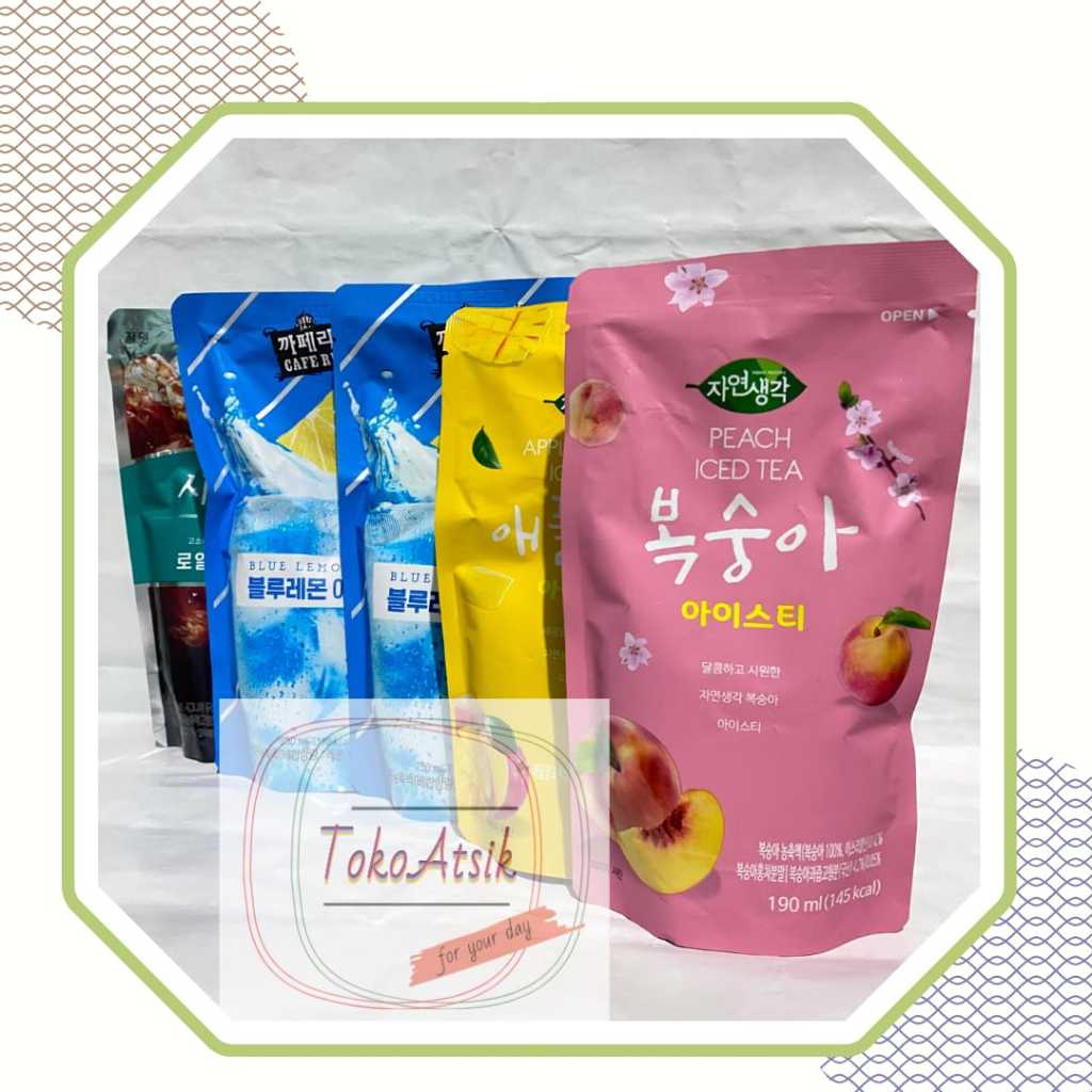 

JARDIN - CAFE REAL |ICED MANGGO APPLE TEA- ICED PEACH TEA - BLUE LEMON ADE - SIGNATURE HAZELNUT KOREAN COFFEE | TEH INSTANT KEMASAN | PRODUCT OF KOREA 230ml