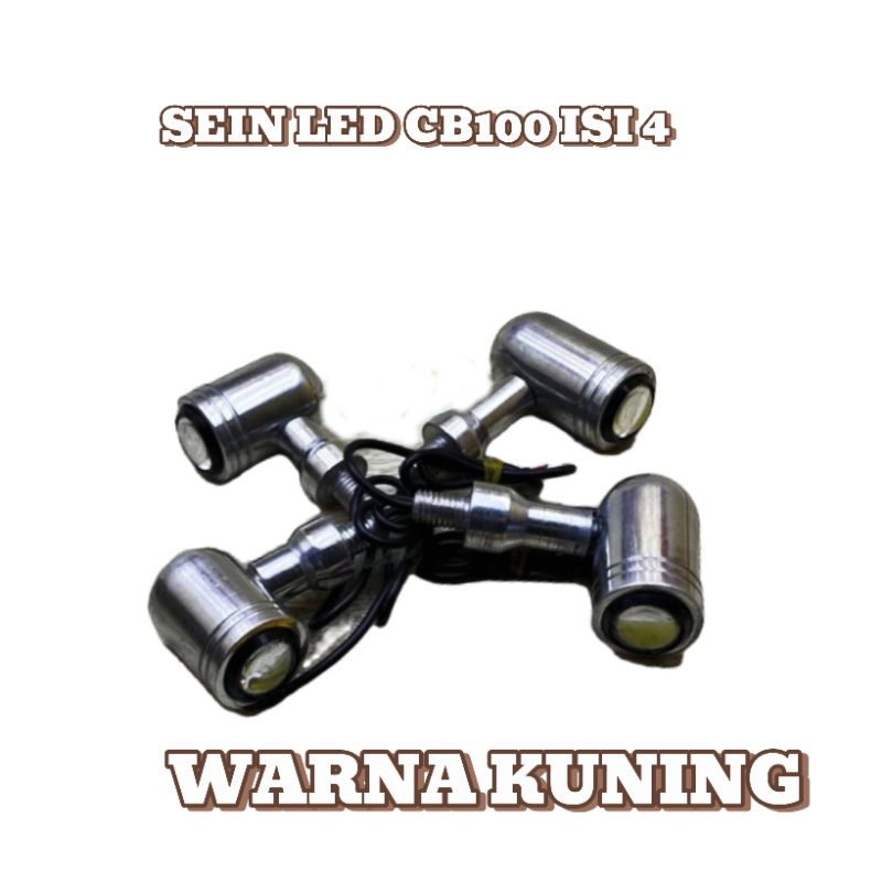 (COD) SEIN LED CB GL MP TIGER RITING LED CB GL MP SEN LED CB SEIN CB KAPSUL LED KUNING ISI 4PCS