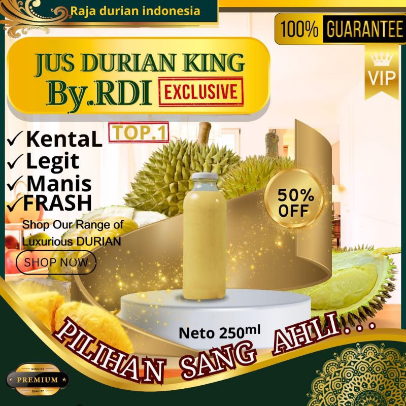 

Jus Durian Murni/JUS DURIAN PREMIUM By RDI