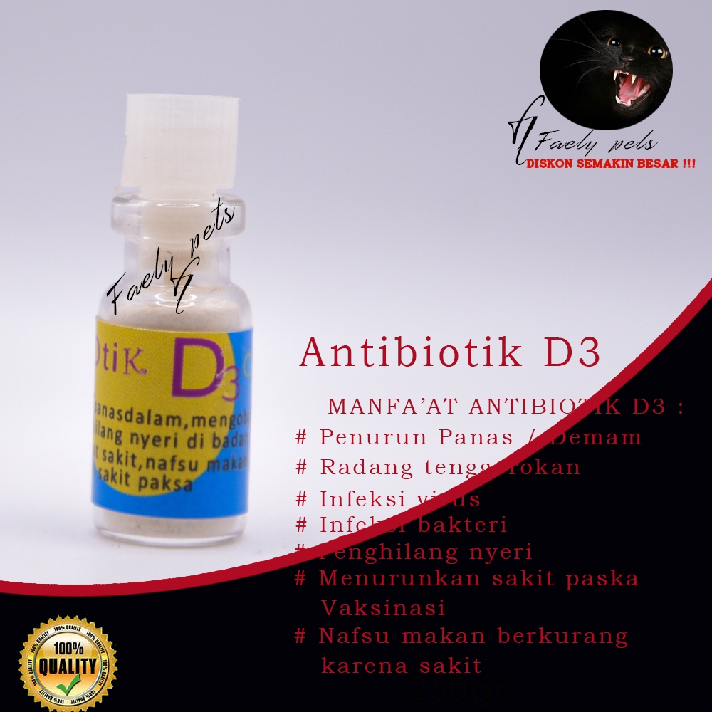 D3 vitamin obat antibiotik radang tenggorokan kucing