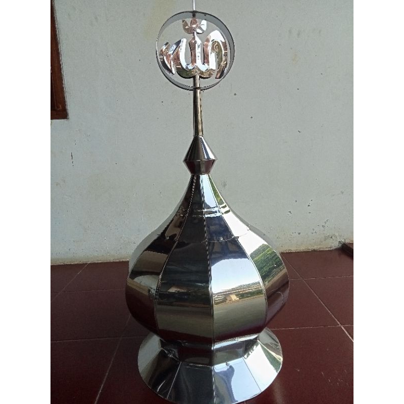 kubah masjid stenles 40 cm gelembung
