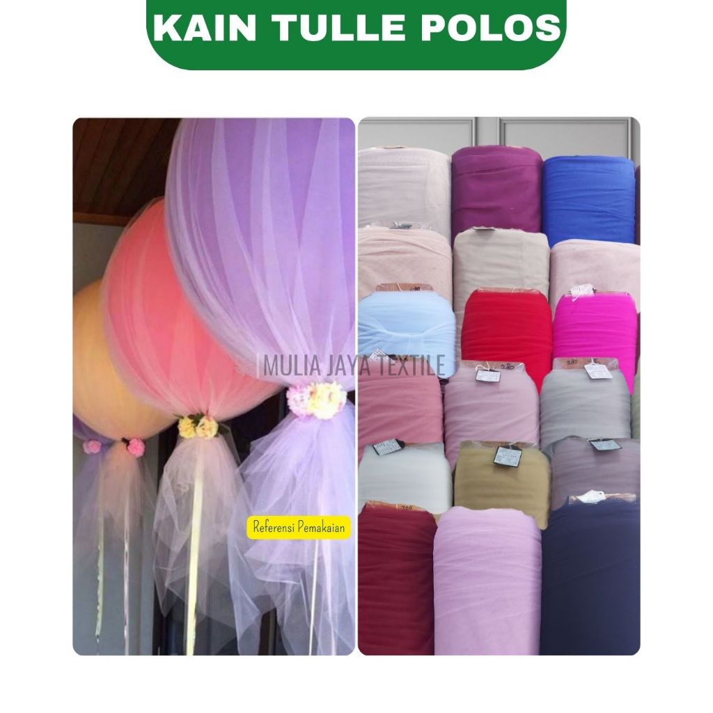 Kain Tile Polos Halus Dress  Rok Tutu TLP