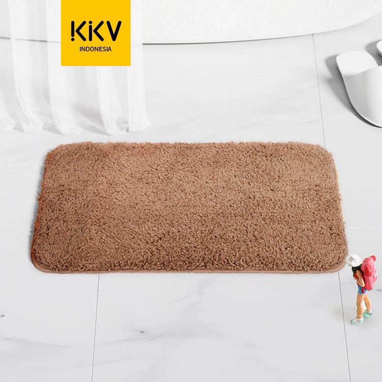 KKV  Dajiang Room Mat Velvet Yellow  Gray  Brown Keset Kaki Lembut Ukuran 46