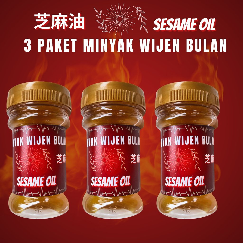 

Minyak Wijen Bulan Paket 3 Botol 150ml HALAL / Sesame Oil