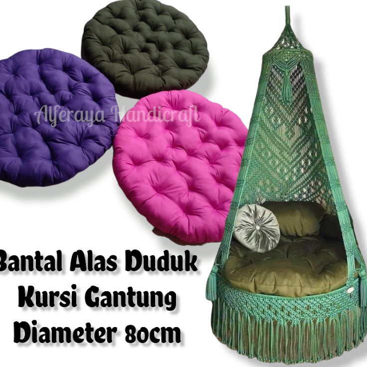 8cm Bantal Alas Duduk Super Jumbo 8cm Bulat  Bantal Kursi Rotan Besar  Alas Duduk untuk Kursi Gantun