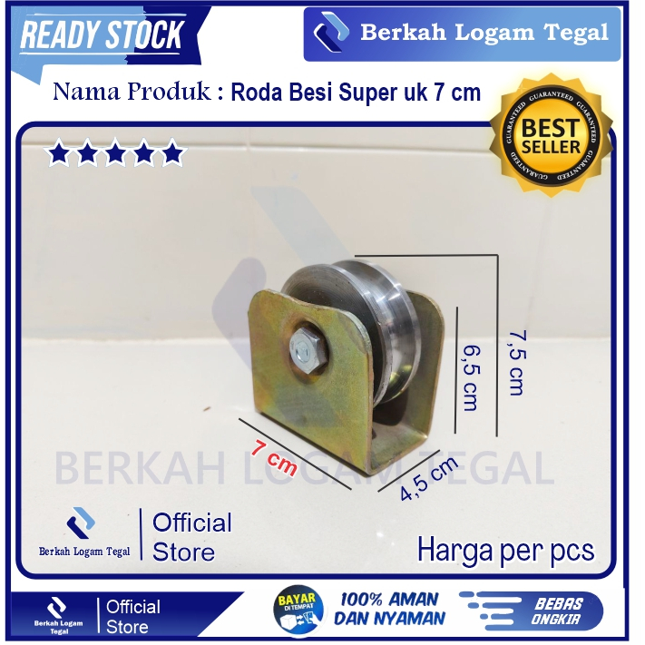 Roda Pagar super 7 cm roda pagar roda gerbang berkualitas