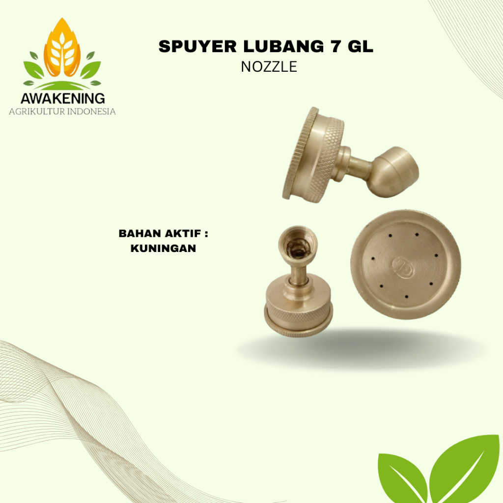 NOZZLE SPUYER LUBANG 7 GL