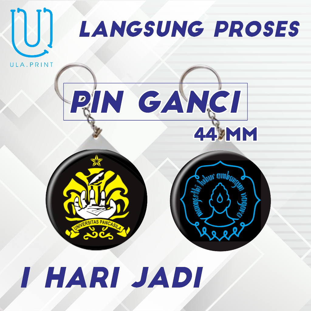 PIN GANCI 44 LOGO KAMPUS (GANTUNGAN KUNCI) PROSES CEPAT