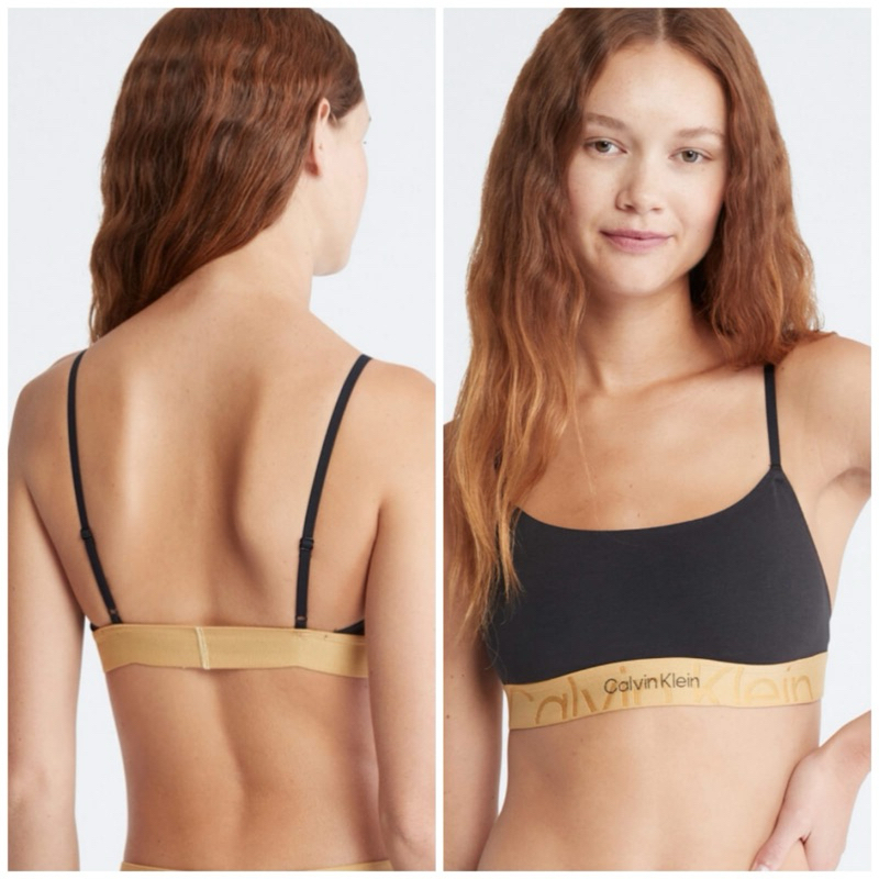 QUEENPC Calvin Klein Embossed Icon Holiday Lightly  Lined Bralette, sz S Ready