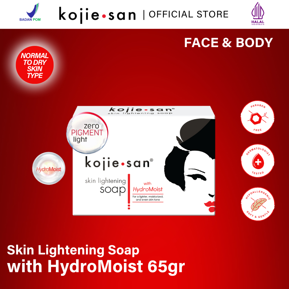 KOJIE SAN Skin Lightening Soap w/ Hydromoist 65gr (ED AGUSTUS 2026)