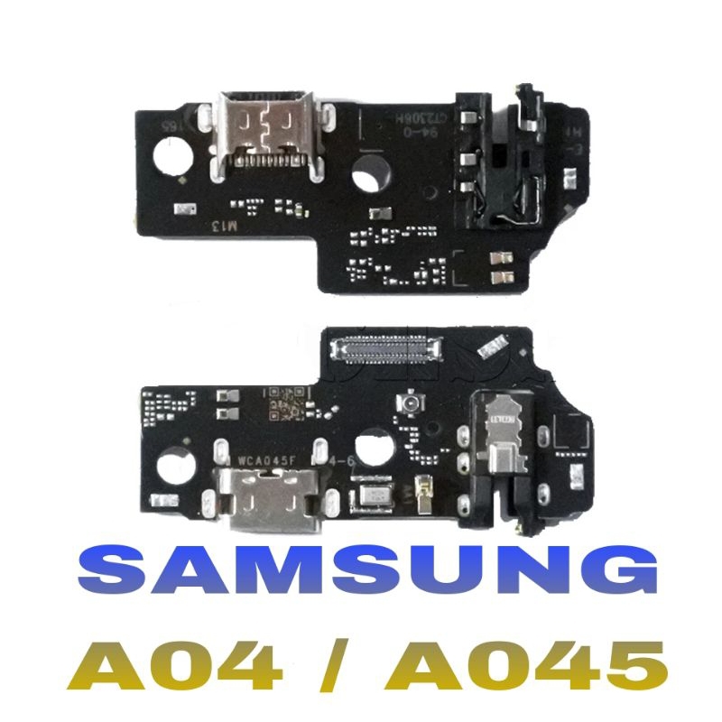 Papan Charger Samsung A04 - A045 Konektor Casan + Con Tc + Con Hf + Mic