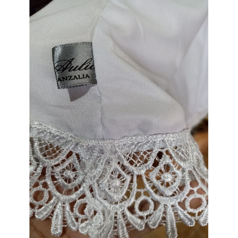 mukena aulia | mukena renda putih